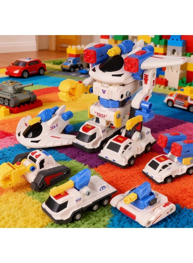 LBMT 50PCS Kids Magnetic Transforme Robot Toy, Magnetic Mecha Assembled Toy Sets,Toddler STEM Educational Learning Toy with Screw Tool and Storage Box,Birthday Gifts for 3+ Years Old Boy Girl - Image 3